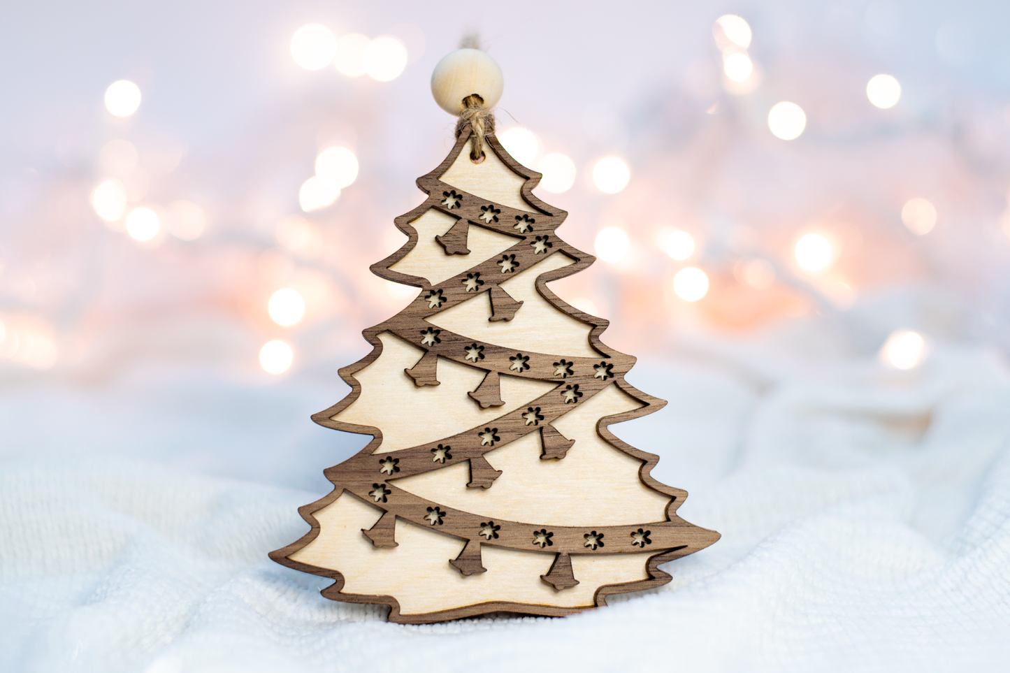 Christmas Tree and Bells Christmas Ornament