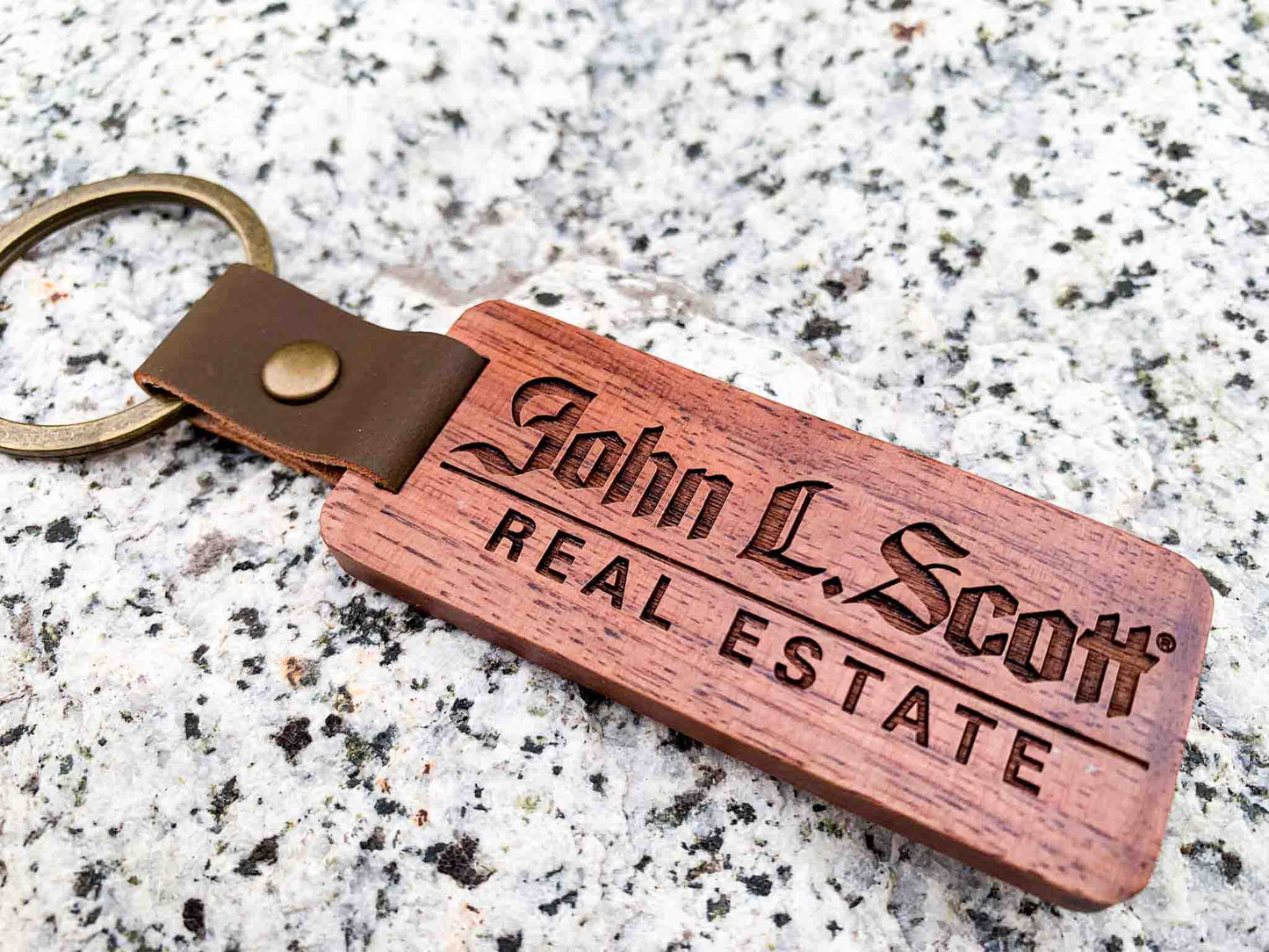 Personalized Wood Keychain