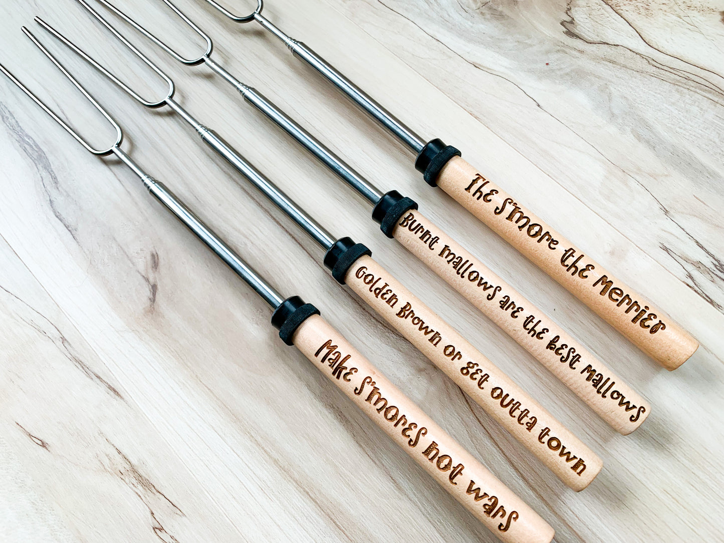 Personalized Extendable Campfire Stick